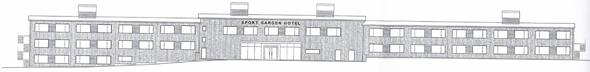 Fasadritning på ÖIS Sport Garden Hotel
